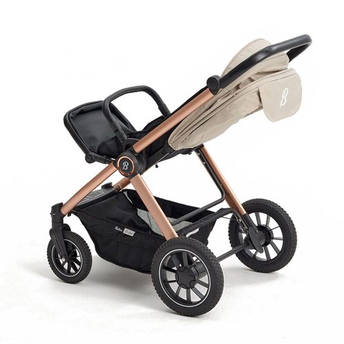 Beige barnevogn di lusso